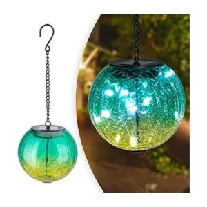 Farol solar colgante con bola de mirada solar luces de_1