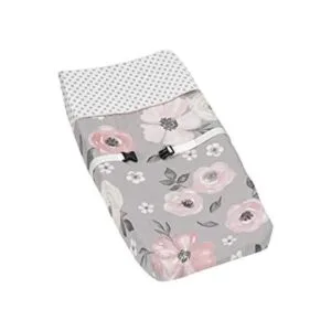 Sweet Jojo Designs Funda para cambiador diseño floral_1