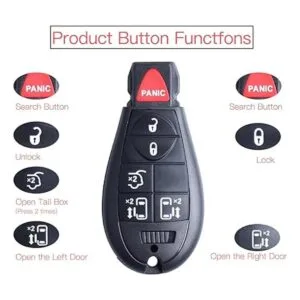 2 llaveros de repuesto para control remoto de entrada sin_5