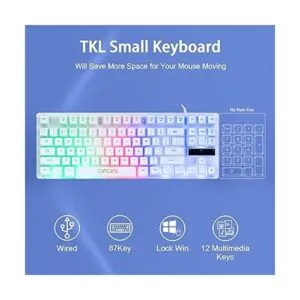 CHONCHOW Combo de teclado y mouse para juegos con cable_2