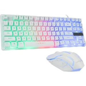 CHONCHOW Combo de teclado y mouse para juegos con cable_1