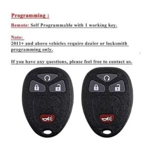 SaverRemotes Llavero compatible con Chevy Silverado 1500_4