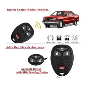 SaverRemotes Llavero compatible con Chevy Silverado 1500_5