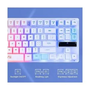 CHONCHOW Combo de teclado y mouse para juegos con cable_3
