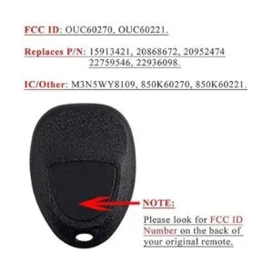 SaverRemotes Llavero compatible con Chevy Silverado 1500_3