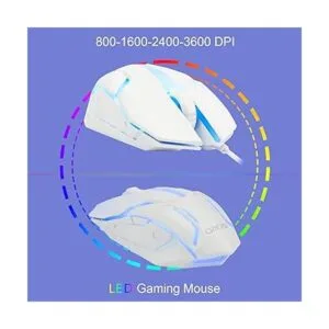 CHONCHOW Combo de teclado y mouse para juegos con cable_4