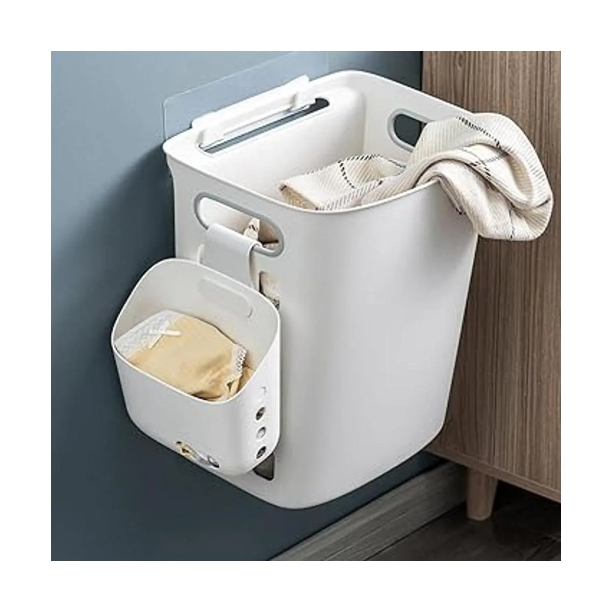 Cesta de ducha colgante de 3 piezas organizador portátil_5