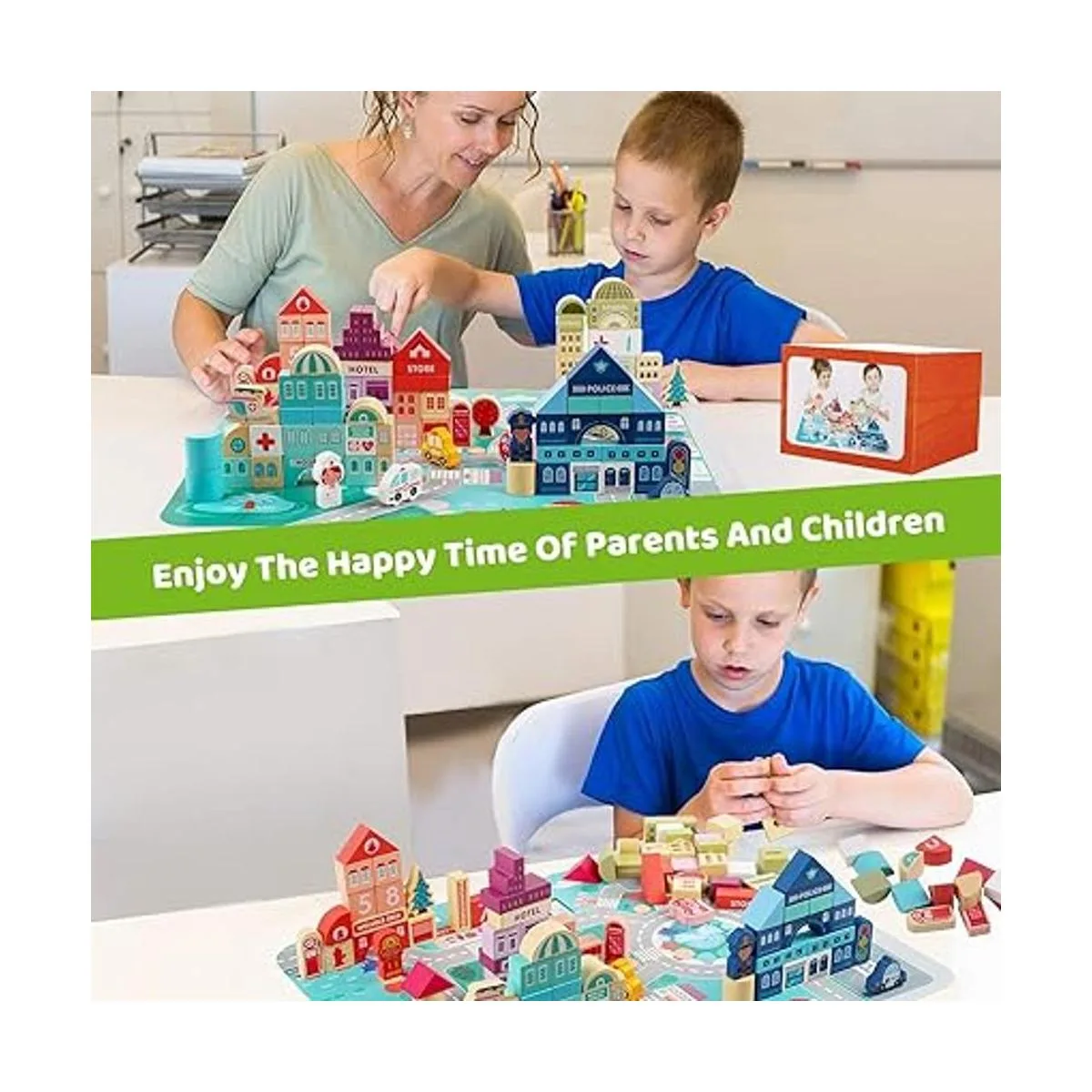 Bloques de construcción de madera para niños pequeños_3