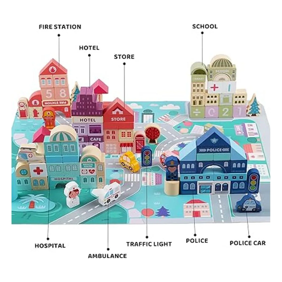 Bloques de construcción de madera para niños pequeños_2