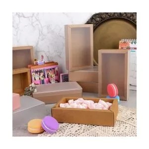 26 cajas rectangulares de papel kraft para cajones_6