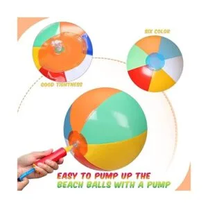 Paquete de 24 pelotas inflables de playa de 16 pulgadas_2