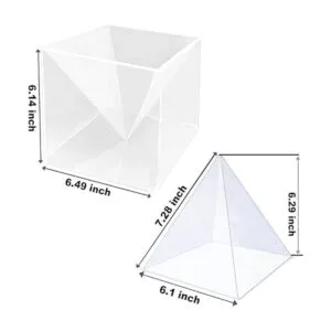 RESINWORLD Moldes de pirámide de silicona transparente_2