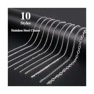 Ecoofor Cadenas de collar para hacer joyas 78.7 pies 10_2