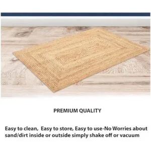 Alfombra natural trenzada de yute de 2 x 3 pies alfombras_7