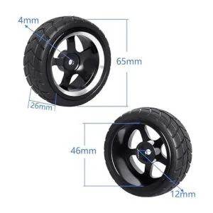 CrazyHobby Preglued OD Llantas hexagonales de aluminio de_2