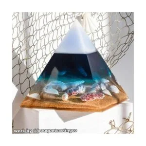 RESINWORLD Moldes de pirámide de silicona transparente_4