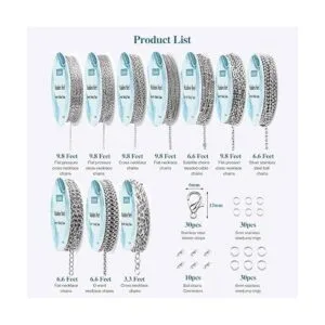 Ecoofor Cadenas de collar para hacer joyas 78.7 pies 10_3