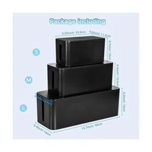 Caja de gestión de cables paquete de 3 cajas_5