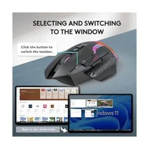 Ratón inalámbrico Bluetooth para juegos mouse ergonómico_6