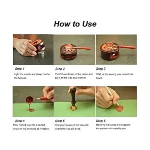 Wax Seal Stamp Kit with Gift Box48 Color 1200 Pcs Wax_5