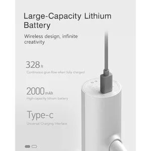 HOTO Pistola de pegamento caliente inalámbrica 10 barras_3