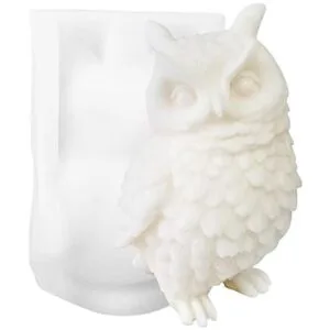 ZAKVOOR Moldes de silicona grandes para velas de búho de_1