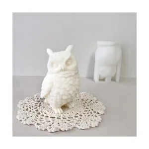 ZAKVOOR Moldes de silicona grandes para velas de búho de_7