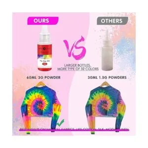 HTVRONT Kit de teñido anudado 32 botellas rellenadas de_2