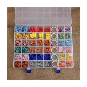 BangQiao Paquete de 2 cajas de almacenamiento fijas de 48_6