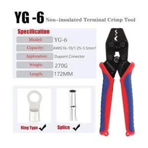 Herramienta de crimpado no aislada Yangoutool YG6_2