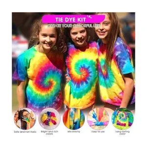 HTVRONT Kit de teñido anudado 32 botellas rellenadas de_5