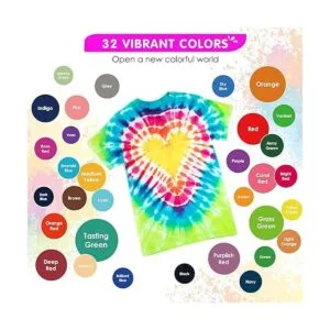 HTVRONT Kit de teñido anudado 32 botellas rellenadas de_4