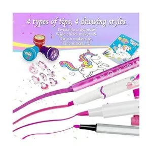 Juego de marcadores aromáticos de frutas lavables con_3