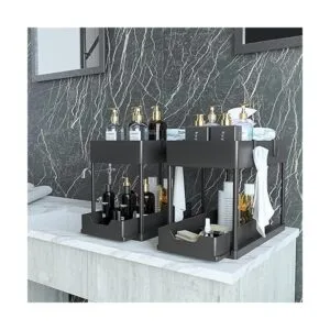 2 Pack Under Sink Organizer with Sliding Cabinet Basket 2_5