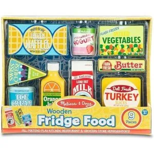 Melissa Doug conjunto de alimentos de nevera Anaranjado_6