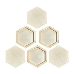 Lienzo de madera hexagonal para manualidades tableros de_1