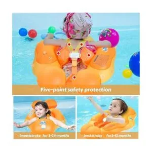 LAYCOL Flotador de piscina con toldo de protección solar_5