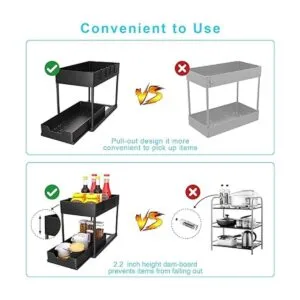 2 Pack Under Sink Organizer with Sliding Cabinet Basket 2_3