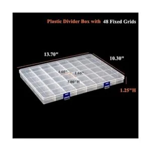 BangQiao Paquete de 2 cajas de almacenamiento fijas de 48_2