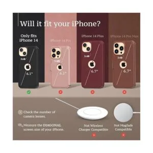 LUPA LEGACY Funda tipo cartera para iPhone 14 para mujeres_3