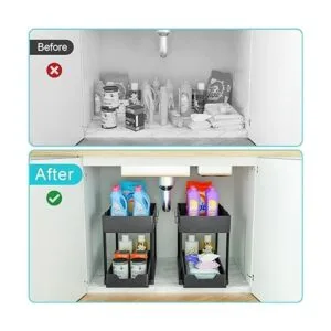 2 Pack Under Sink Organizer with Sliding Cabinet Basket 2_2