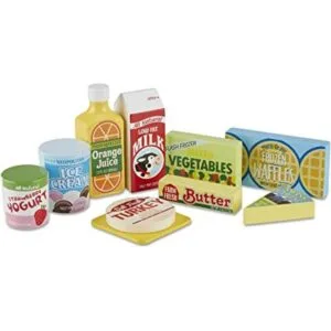 Melissa Doug conjunto de alimentos de nevera Anaranjado_1