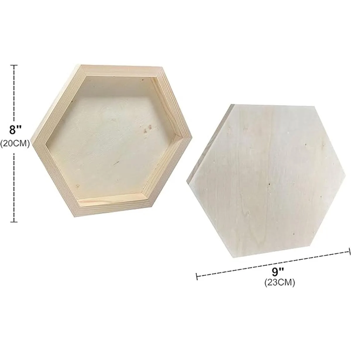 Lienzo de madera hexagonal para manualidades tableros de_2