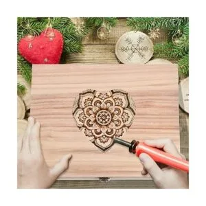 Yookeer Cajas de madera sin terminar con tapa con_6