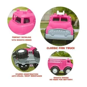 Camión de bomberos de juguete grande de plástico para_2