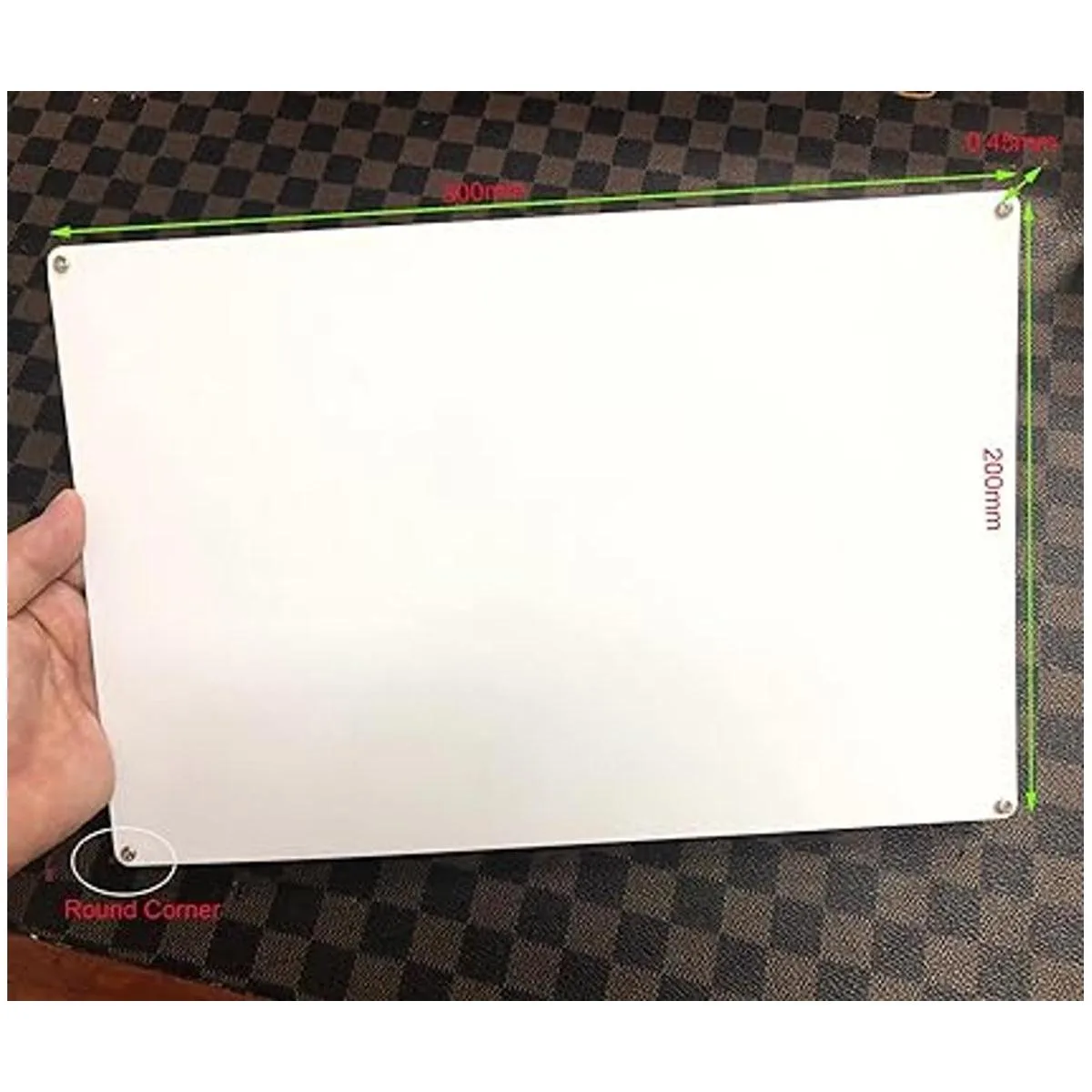 Lesencen Letreros de metal de aluminio en blanco perlado_2