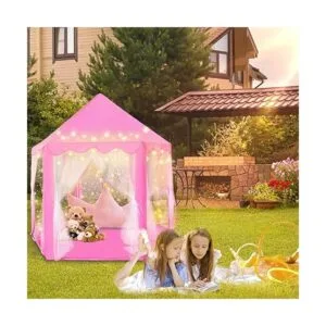 Ceither Princess Castle Tienda de campaña para niñas con_5