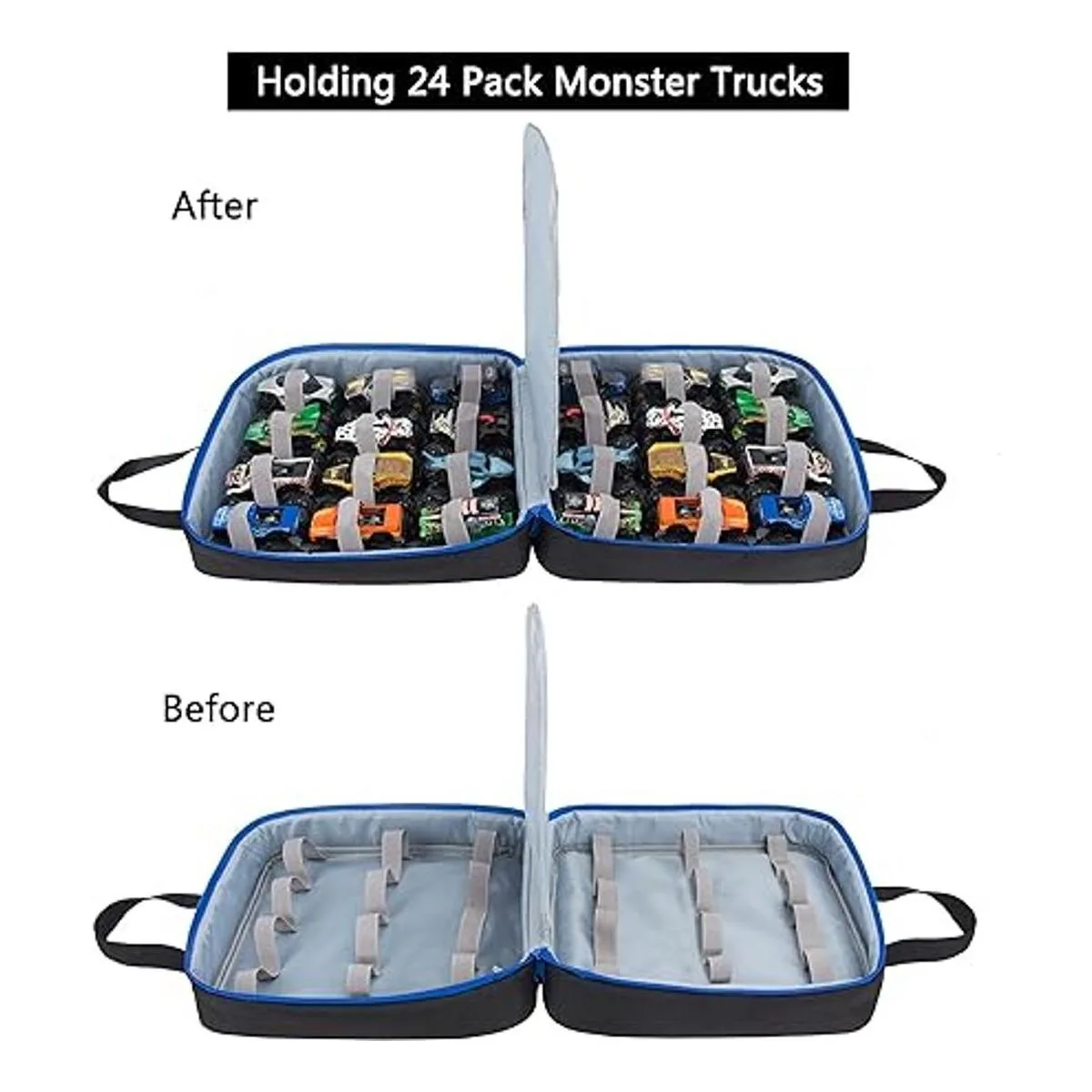 KISLANE Estuche de transporte para 24 Monster Jam Trucks_3