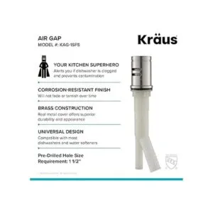 KRAUS Acero inoxidable AllBrite sin manchas para_5