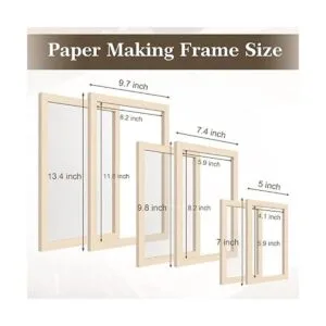 Caydo Juego de 3 marcos para hacer papel molde para hacer_2